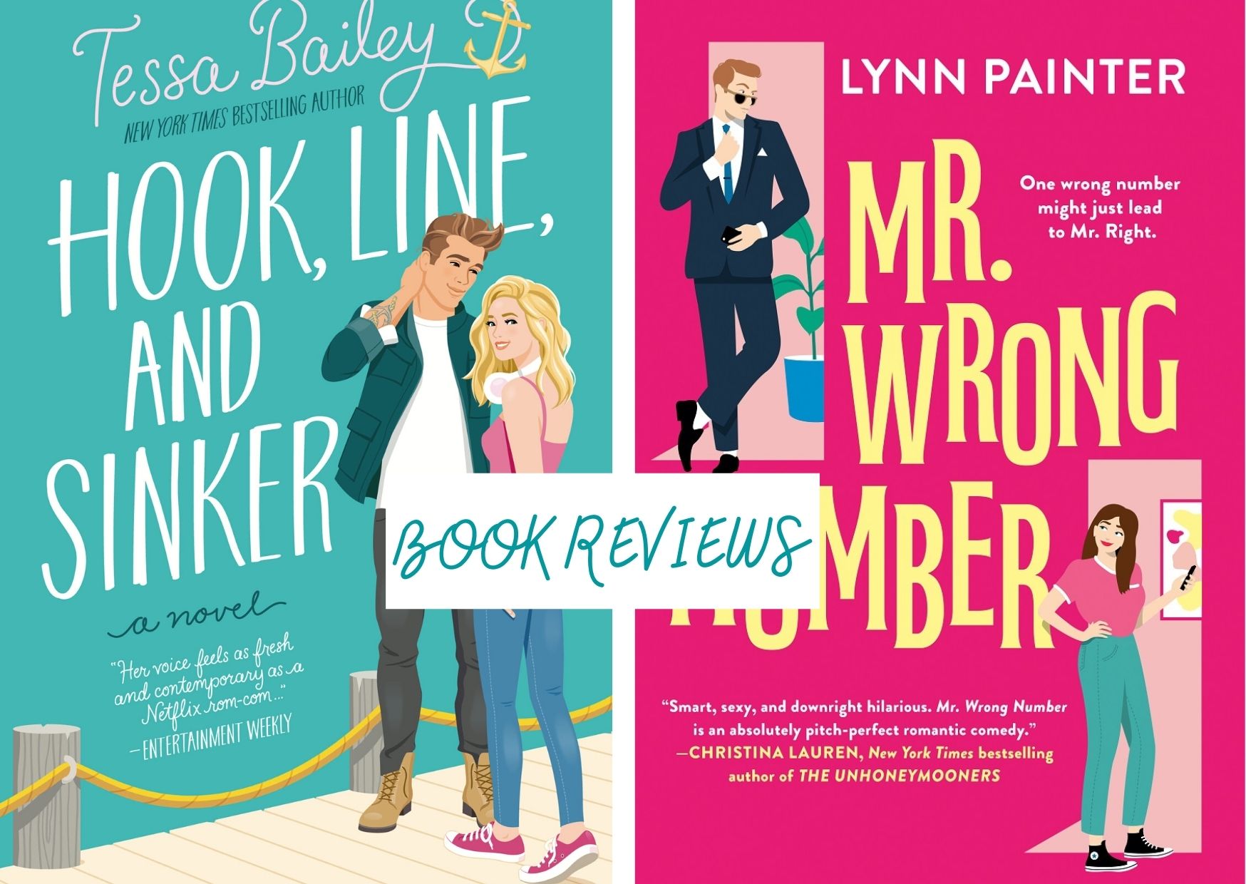 Romance Reviews: HOOK, LINE AND SINKER & MR. WRONG NUMBER – The